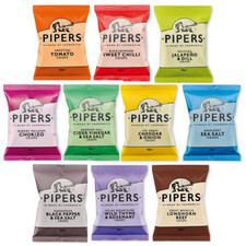 Pipers Crisps Mixed Case 24x40 | Mixed Between 6 Flavours assorted flavours