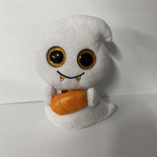 Ty Beanie Boos SCREAM Halloween Ghost w/ Pumpkin 9"