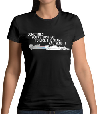 Lick The Stamp Womens T-Shirt - Racing Quote - Ricciardo - Grand Prix - Driver