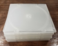 Lot of 12 Slim Standard Clear CD DVD Disc Movie Storage Case