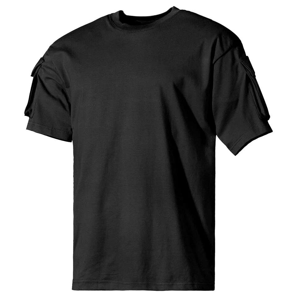 MFH Chemise à manches courtes US Avec poches sur les manches Homme Armée Noir - Photo 1/1