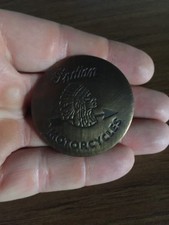 Indian Motorcycles Epaulette Pin Pinback Brass Metal Fatboy Biker Vest Collector