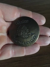 Indian Motorcycles Epaulette Pinback Fatboy BRASS Hells Angel Biker Collector