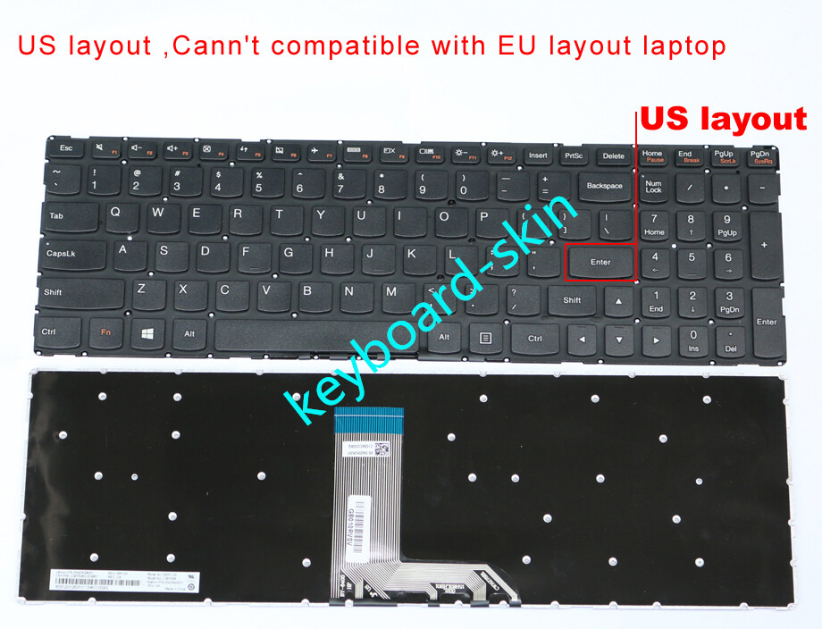 New For Lenovo Flex 3-15 Flex 3-1570 Flex 3-1580 Series Laptop Keyboard US