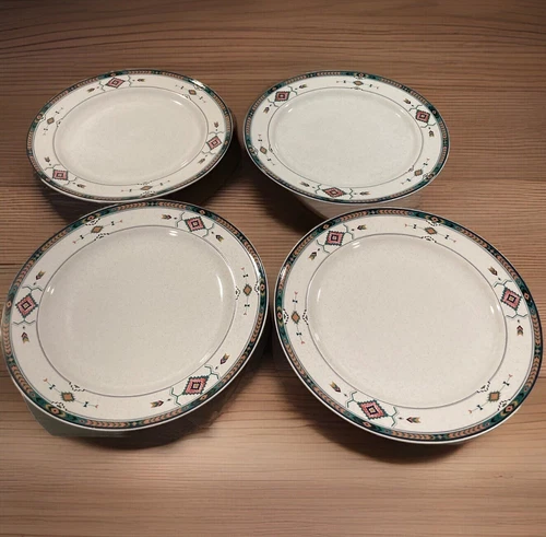 Set of 4 Studio Nova "Adirondack" Salad Plates 8 1/4" Southwestern Aztec Design