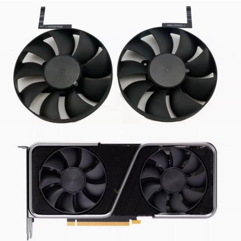 NVIDIA RTX Graphics Card Fan 3060 3060Ti Replacement AVC DAPC0815B2UP006 TD118 - Image 2 of 4