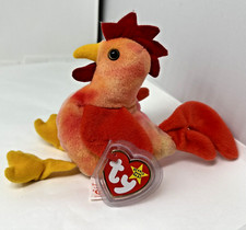 Ty Beanie Baby DOODLE The Rooster Plush Toy Style 4171 1996 PVC Pellets
