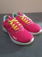 Fila RapidFlash 5 Girls Sneakers/Pink/Yellow/White/and Turquoise/Choose Size NEW