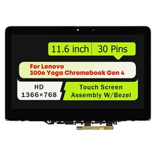 11.6" For Lenovo 300e Yoga Chromebook Gen 4 LCD Touch Screen w/ Bezel 5D11C95911
