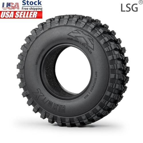 4 neumáticos de rueda de goma de 106 mm 1,9" para rastreador de radiocontrol 1:10 TRX-4 D90 axial SCX10 - Imagen 2 de 12