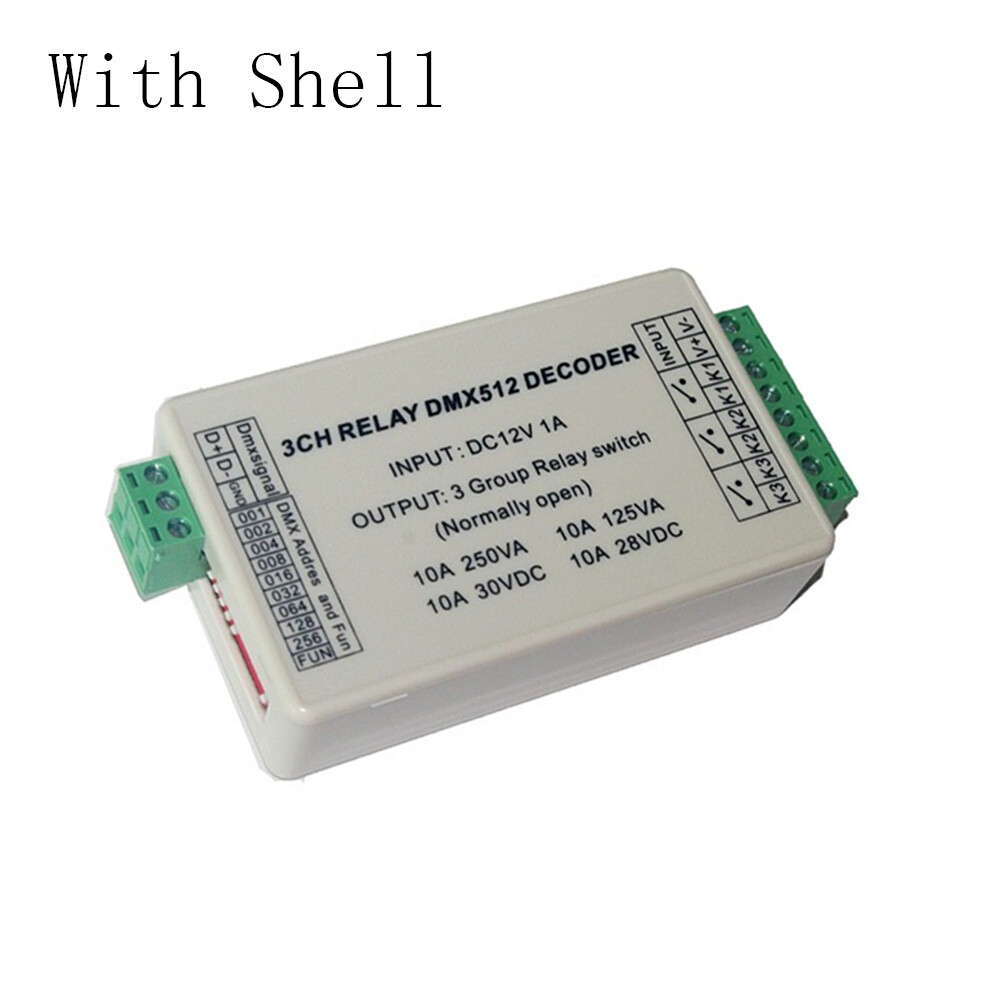 Dmx Relay 3CH LED Controller DMX 512 RELAY OUTPUT Decoder Switch WS 3CH ...