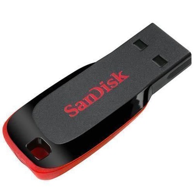 Внешний накопитель 16gb USB drive <USB 2.0> sandisk cruzer blade (sdcz50-016g-b35) (619659000431)