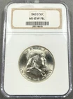 1963-D Franklin Half Dollar 50c - NGC MS65FBL W - Gen 8 Holder BU