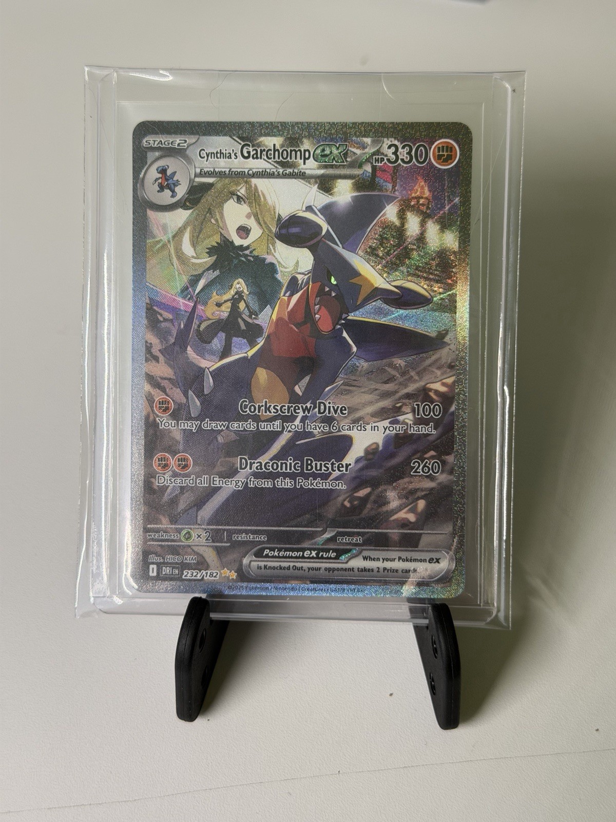 Cynthia's Garchomp ex 232/182 SV10 Destined Rivals SIR Full Art Holo 330HP