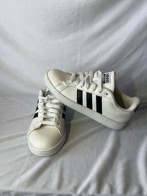 adidas Cloudfoam Advantage White Black AW4287 Memory Foam Low Top Sneaker