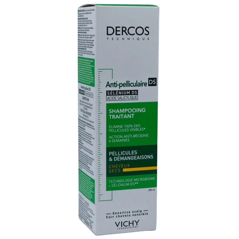 Vichy Damen Dercos Anti Schuppen Pflegeshampoo Trockenes Haar 200Ml - Image 2
