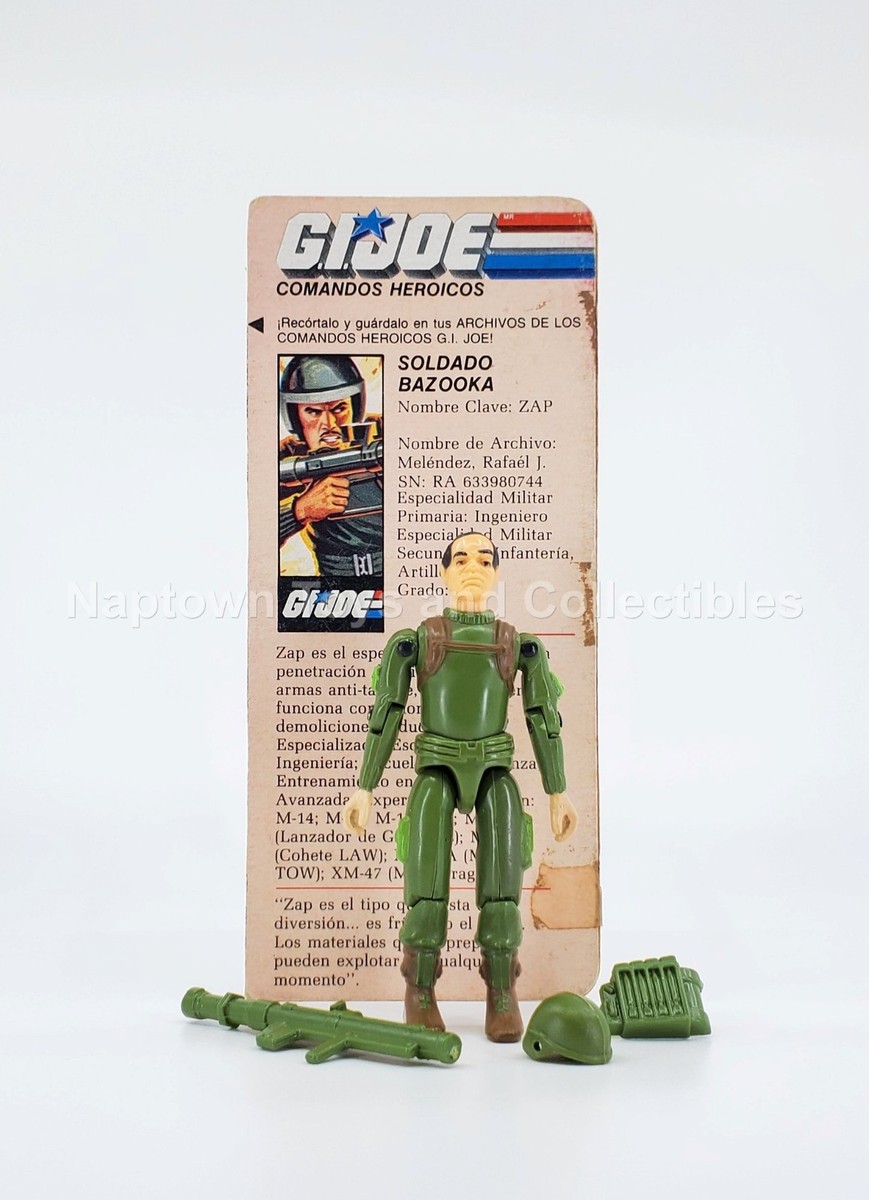 GI JOE COMANDOS HEROICOS AURIKEN ZAP FIGURE COMPLETE w/ RARE FC