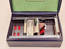 Vintage Mosshtamp Rasierklingensch&auml;rfer in einer Box aus den 70er Jahren