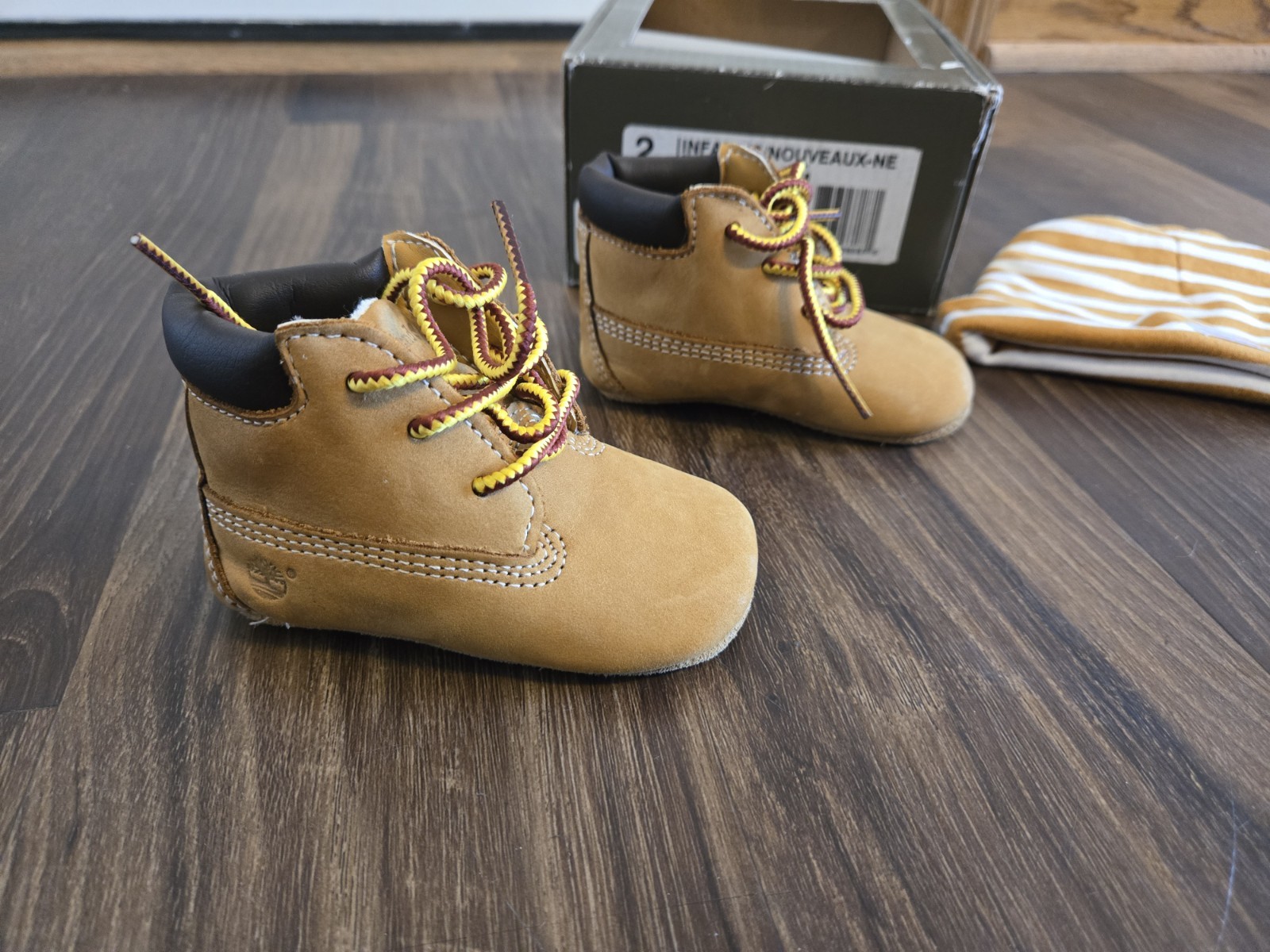 PONY Stivaletti Timberland culla neonato taglia 2 con cappello abbinato