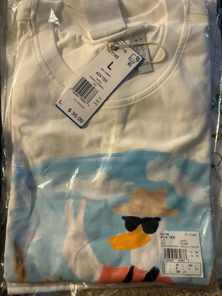 Adidas Originals Adventure Graphic Duckies T Shirt Large NWT
