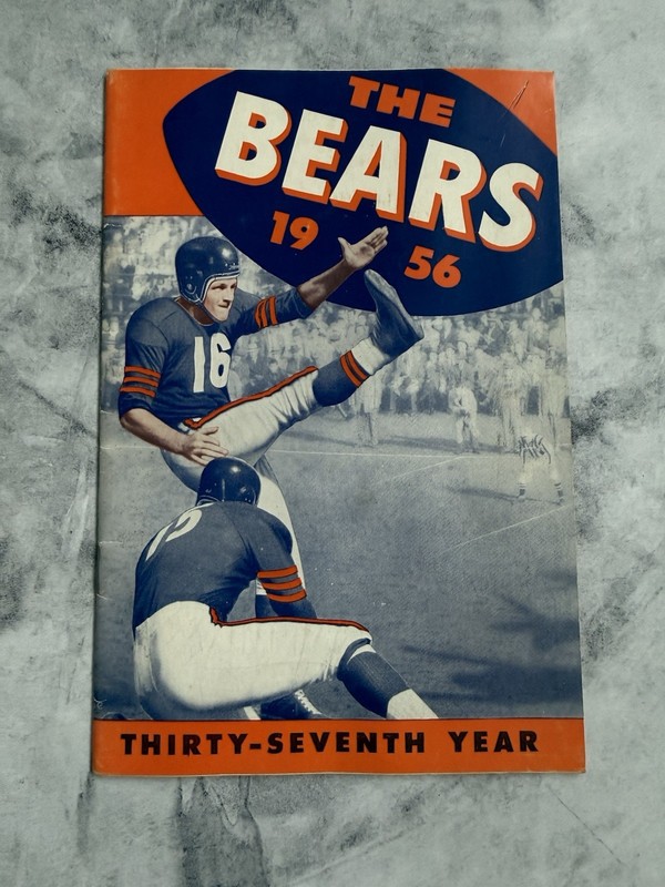 NFL FOOTBALL MEDIA GUIDE CHICAGO BEARS Vintage 1956
