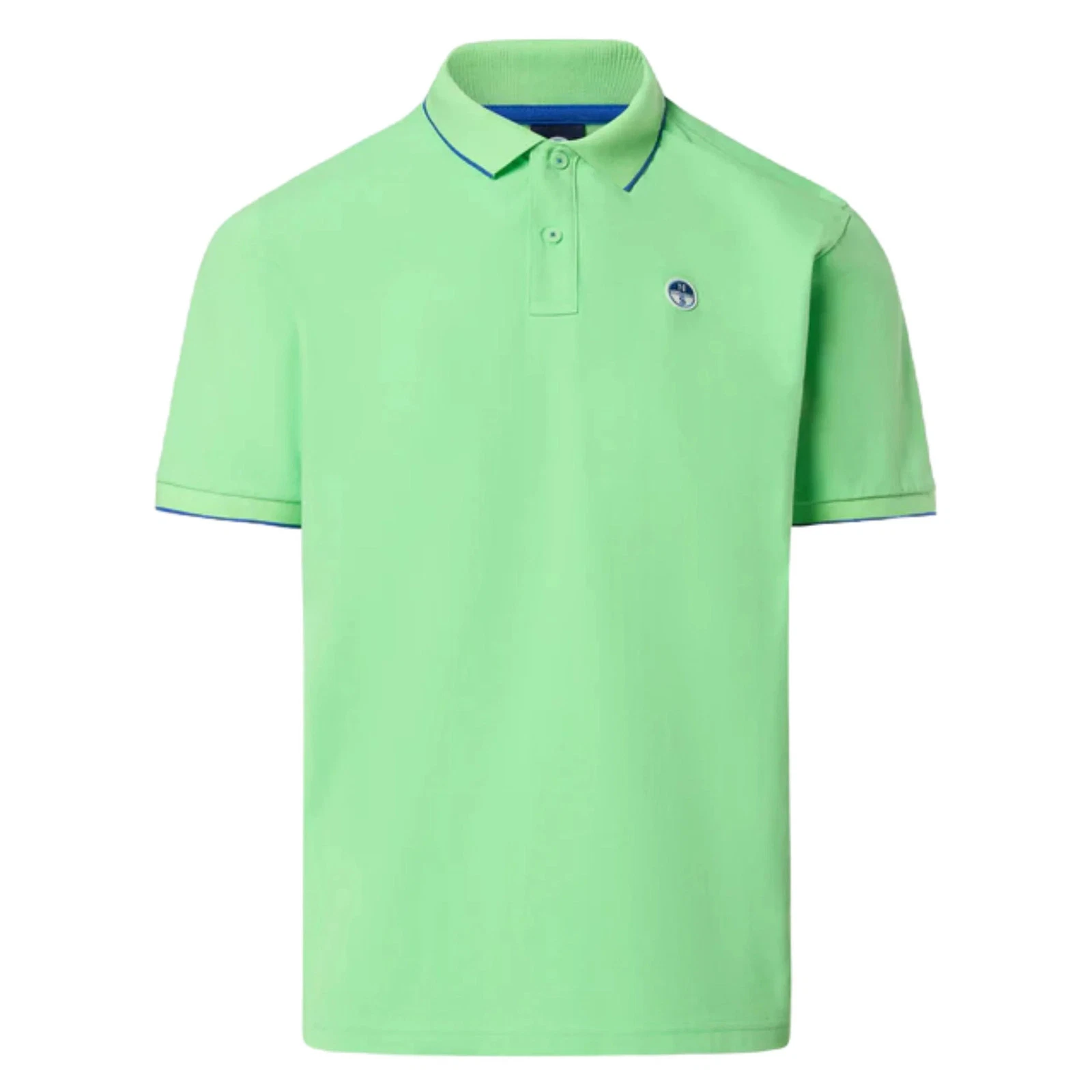 North Sails Collar Lettering Polo Shirt Polo Shirt Mens Cotton Green