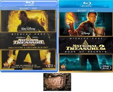 National Treasure  National Treasure Book of Secrets Bundle 4 Disc Blu Ray DVD