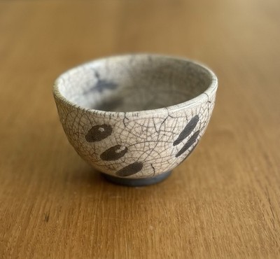 Vintage Sonia Lewis Raku Glasur Studiokeramik Schüssel