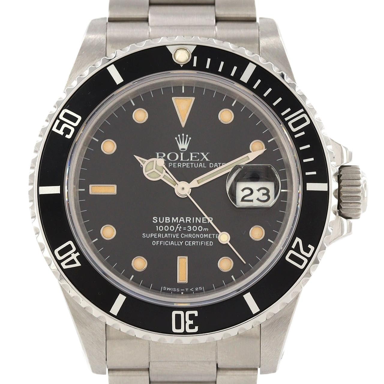 Rolex Submariner Date 168000 Stainless Steel