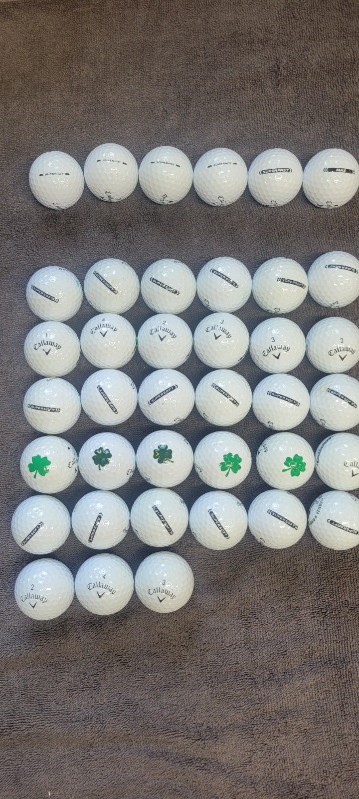33 Callaway Supersoft Used Golf Balls AAAA Near Mint 39 Balls