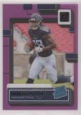 2022 Panini Clearly Donruss Rated Rookie Purple 168/175 Hassan Haskins #92 k2e