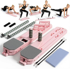Pilates Reformer Board, 12-In-1 Portable Pilates Board for Home Workout, Core 