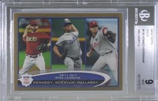 2012 Topps League Leaders Gold Ian Kennedy Clayton Kershaw BGS 9 MINT HOF 0d8v
