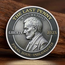 Final Issue Philadelphia 2025 – The Last Cent Lincoln Tribute Coin