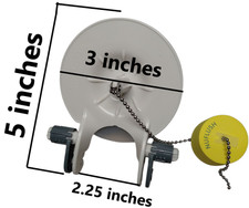 Kohler Toilet 3-Inch Flapper, Fits 3-inch Flush Hole with Buoy, Stay up Longer