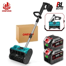 Cordless Snow Shovel 12" Electric Snow Blower Snow Thrower w/2x 5000mah Battery 