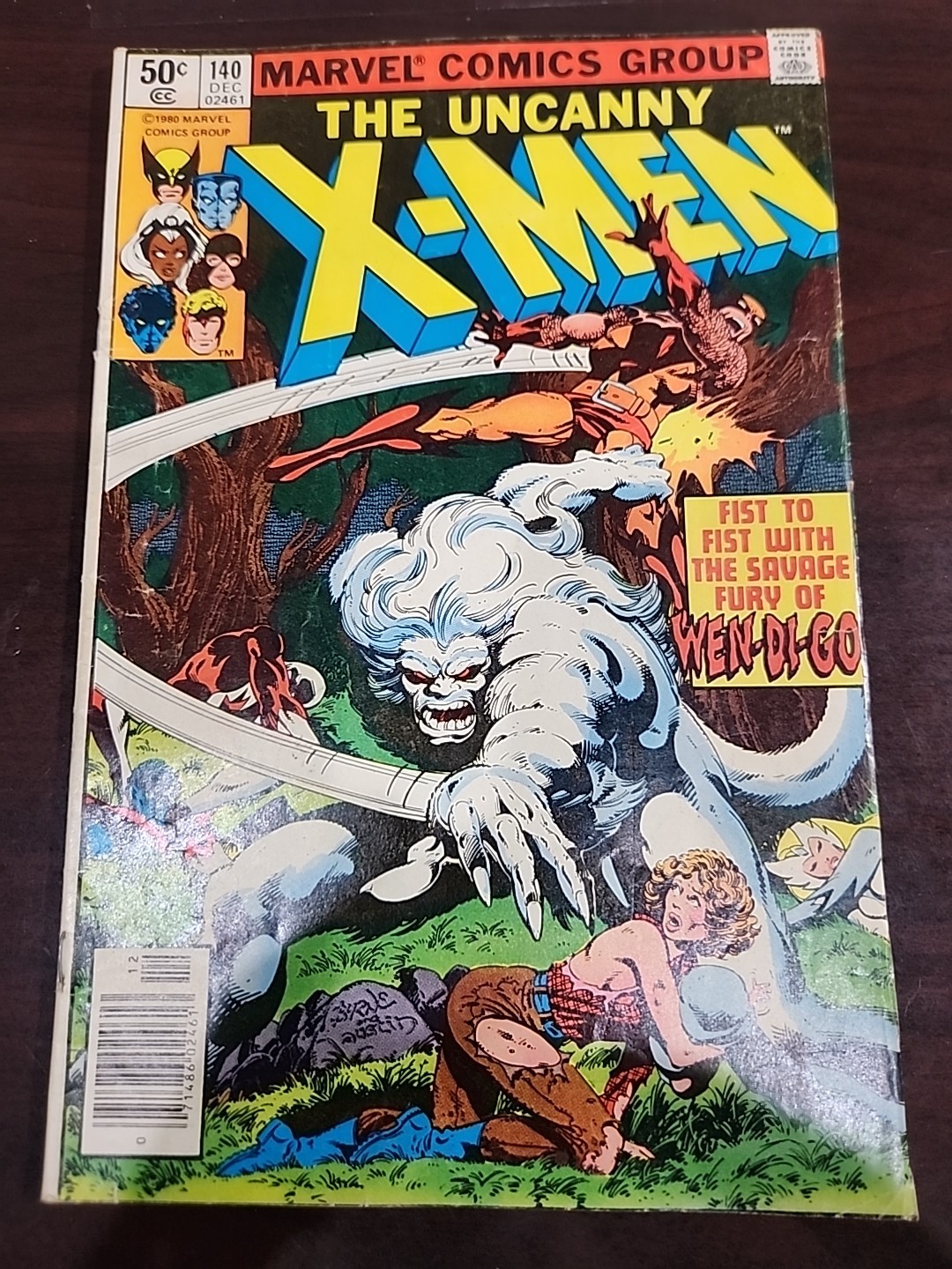 The X-Men #140 (Marvel Comics December 1980) Alpha FLIGHT, Wen-di-go, 