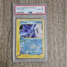 Pokemon PSA 10 GEM MINT Articuno #4/144 Skyridge Non-Holo E Reader Card on eBay