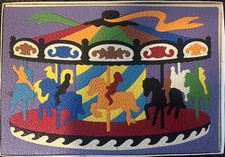 Rare Vintage Lauri Puzzle - Merry-go-round 2180 71 Pieces. 1979 Made In USA