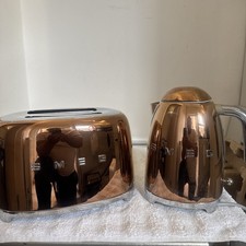 Smeg Rose Gold 1.7L  Kettle & 2 Slice Toaster. Premium Quality 50s Retro Design