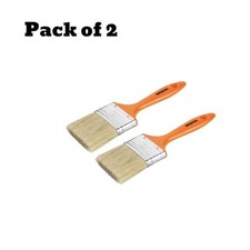 2x 4 Inch Paint Brush 4" Brushes Wall Fence Decorating Painting Professional Set