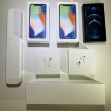 Assorted EMPTY Apple Boxes Lot Of 7 AirPods iPhone Apple Watch Boxes See Details