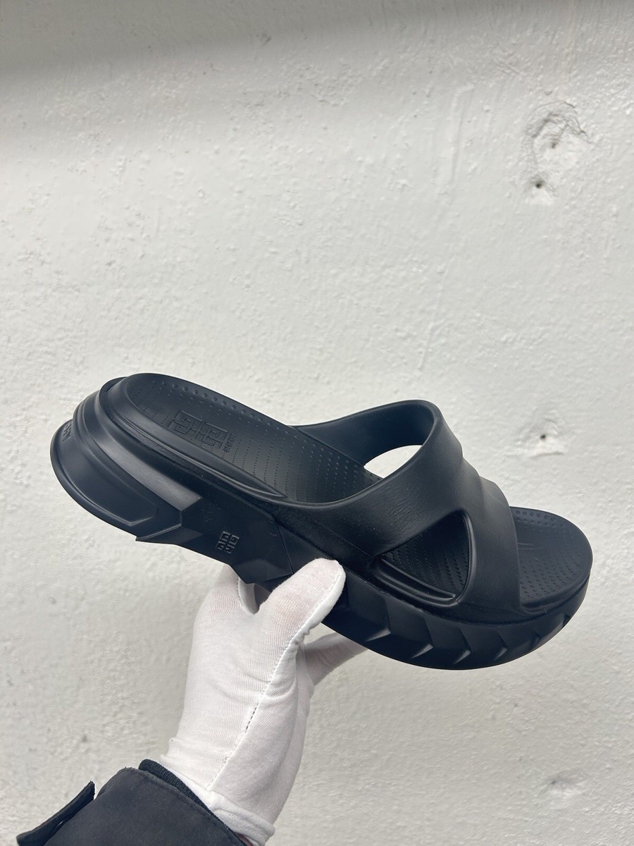 GIVENCHY MARSHMALLOW SANDALS マシュマロ サンダル NEW 700$ Givenchy Marshmallow Black Slides Slippers Sandals EU 41