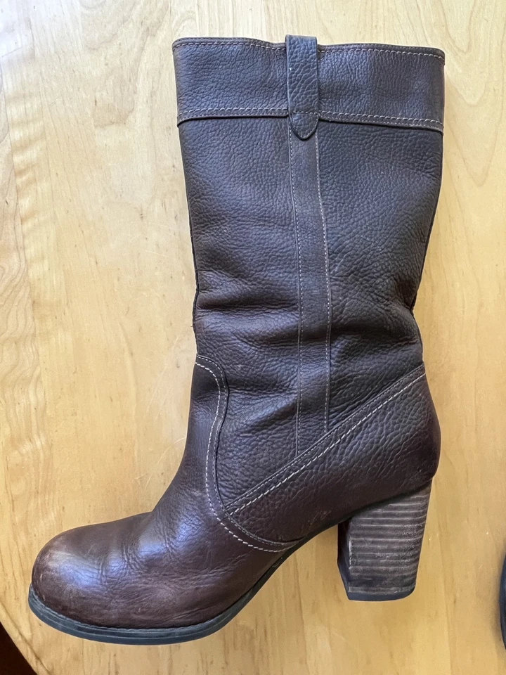 Timberland Earthkeepers Waterproof Leather Mid Calf Brown Boots size 10 - Image 4 of 4