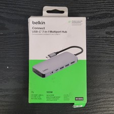 Belkin Connect USB-C 7-in-1 Multiport Hub New Sealed