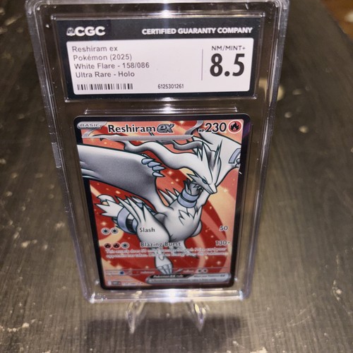 Reshiram ex graded CGC 8.5 for sale on eBay