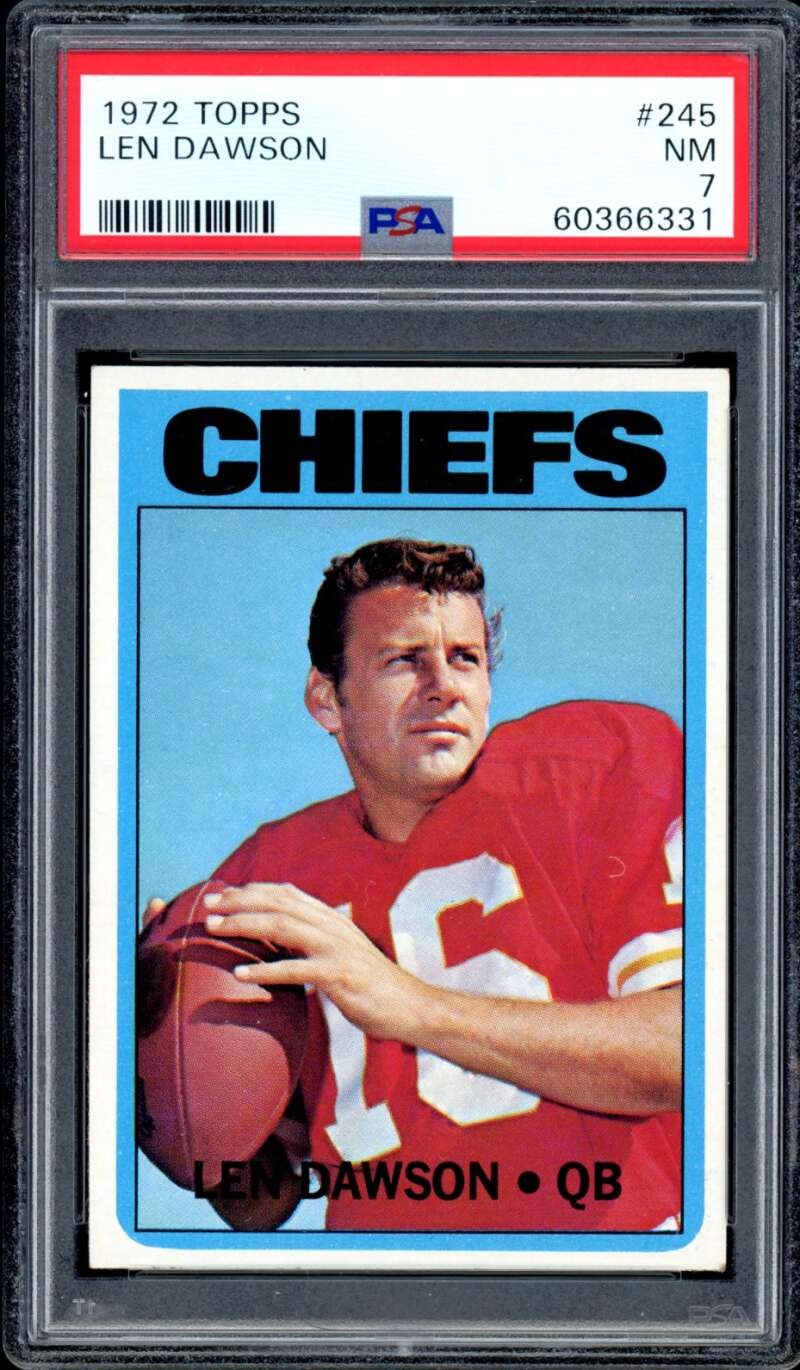 Len Dawson Card 1972 Topps #245 PSA 7