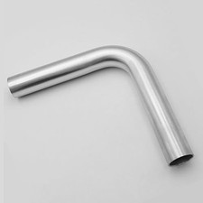 AC PERFORMANCE OD 90 Degree Aluminum Elbow Intercooler Pipe 1" 25mm Silver 90
