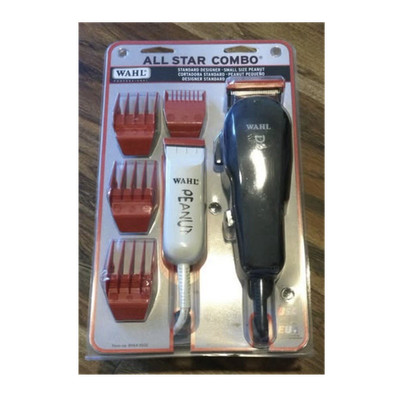 Wahl All Star Combo Designer Clipper & Peanut Trimmer, Corded Guards 9685-300