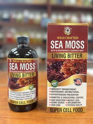 Al-Riyan Wild Crafted Sea Moss Living Bitter With Bladderwreck & Burdock Root
